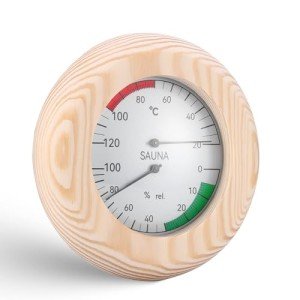 Wooden Sauna Thermo-Hygrometer – 2-in-1 Precision Tool