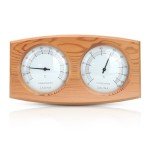 Wooden Double Dial Sauna Thermo Hygrometer 2-in-1