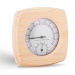 Wood Sauna Thermo-Hygrometer: Dual Thermometer & Hygrometer