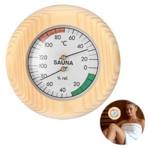 Wooden Sauna Thermometer and Hygrometer - 2 in 1
