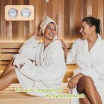 2-in-1 Sauna Thermometer & Hygrometer Wooden Accessory