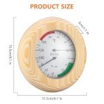 Wooden Sauna Thermometer and Hygrometer - 2 in 1