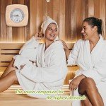 Wood Sauna Thermo-Hygrometer: Dual Thermometer & Hygrometer