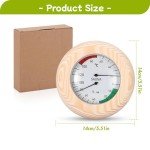 Wooden Sauna Thermo-Hygrometer – 2-in-1 Precision Tool