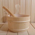 Wooden Sauna Bucket and Ladle Set - 4L