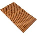 Acacia Wood Non-Slip Sauna Shower Bath Mat