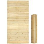 Bamboo Sauna Floor Mat with Rolling Frame 100x50 cm
