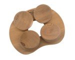 Ergonomic Red Cedar Sauna Headrest Pillow