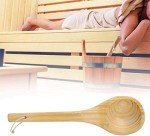 Handmade Wooden Sauna Spoon and Water Dipper
