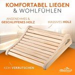 Ergonomic Wooden Sauna Headrest for Comfort