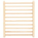 Pine S-Shape Sauna Backrest Wooden Bench