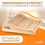 Ergonomic Wooden Sauna Headrest for Comfort