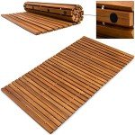 Acacia Wood Non-Slip Sauna Shower Bath Mat