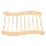 Pine S-Shape Sauna Backrest Wooden Bench