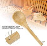 Handmade Wooden Sauna Spoon and Water Dipper