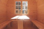 Wooden Outdoor Barrel Sauna for 4-6 People