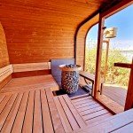 Wood-Fired Electric Outdoor Sauna - Handmade Wood