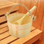 Wooden Sauna Bucket and Ladle Set