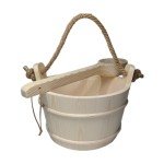 Wooden Sauna Bucket and Ladle Set - 6L
