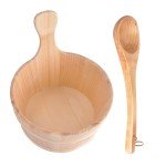 Cedar Sauna Bucket and Ladle Set – 4L