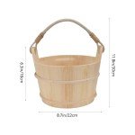 Wooden Sauna Bucket and Ladle Set
