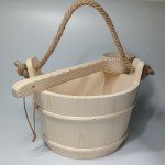 Wooden Sauna Bucket and Ladle Set - 6L