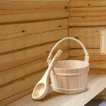 Wooden Sauna Bucket and Ladle Set