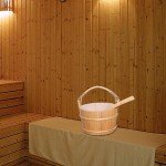 4L Wooden Sauna Bucket with Ladle and Liner
