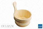 Traditional Scandinavian Wooden Sauna Bucket
