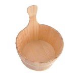 Wooden Sauna Bucket and Ladle Set - 2 Pieces