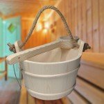 Wooden Sauna Bucket with Ladle - 6L Storage