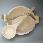 Wooden Sauna Bucket with Ladle - 6L Storage