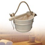 Wooden Sauna Bucket with Ladle - 6L Storage