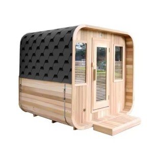 Modern Cube Outdoor Sauna for 4 People