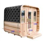 Modern Cube Outdoor Sauna for 4 People