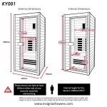Insignia Wellness Infrared Sauna - 90 x 90 cm