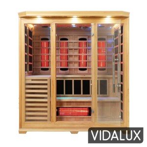 Solara 4-5 Person Full Spectrum Bench Sauna