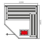 Fonteyn Marriot 2 Sauna for 6 People - White