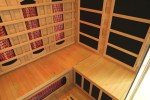 Vidalux 3-Person Corner Infrared Sauna with Carbon Heaters