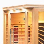 Vidalux 3-Person Corner Infrared Sauna with Carbon Heaters