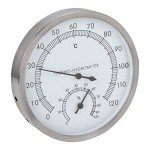 Fdit 2-in-1 Stainless Steel Sauna Thermometer & Hygrometer