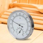 Fdit 2-in-1 Stainless Steel Sauna Thermometer & Hygrometer