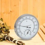 Fdit 2-in-1 Stainless Steel Sauna Thermometer & Hygrometer