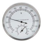 Fdit 2-in-1 Stainless Steel Sauna Thermometer & Hygrometer