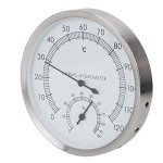 Fdit 2-in-1 Stainless Steel Sauna Thermometer & Hygrometer