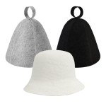 Bettinay Comfortable Felt Sauna Hats - 3 Pack