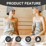 Bettinay Comfortable Felt Sauna Hats - 3 Pack