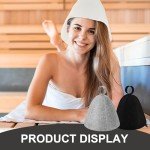 Bettinay Comfortable Felt Sauna Hats - 3 Pack