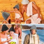 Bettinay Comfortable Felt Sauna Hats - 3 Pack