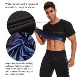 Men's Short Sleeve Sauna Sweat Trapping Shirt